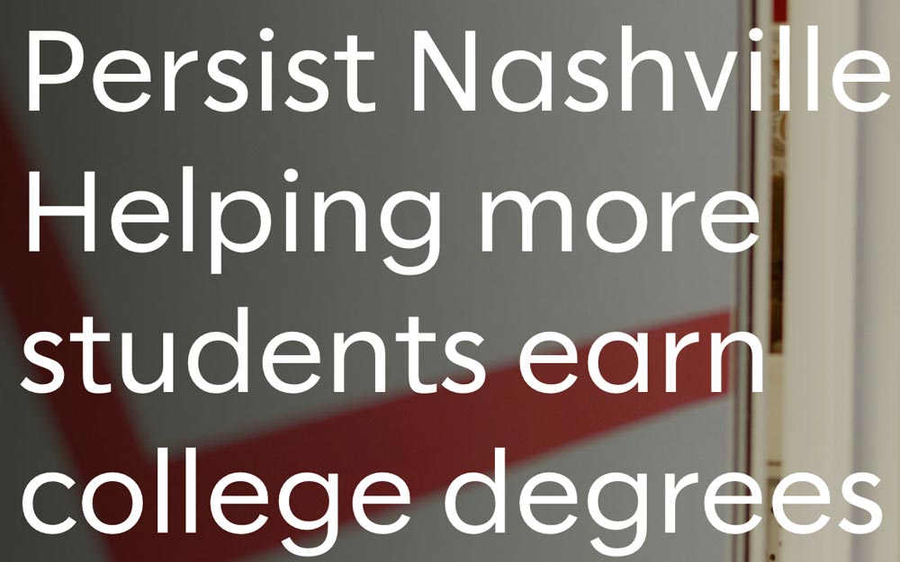This is a cover image linking to an article about Slalom partnering with Persist to help more students earn college degrees.